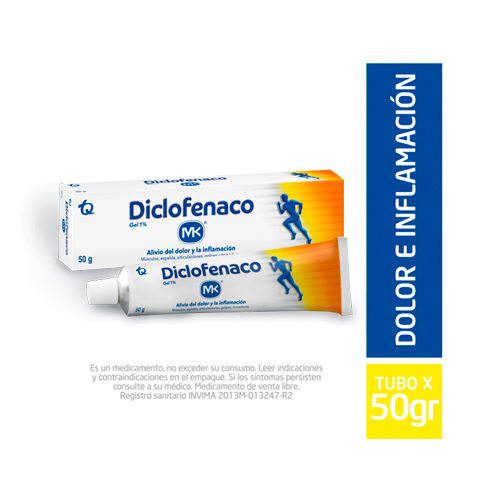 DICLOFENACO GEL 1% MK FCO X 50 GR