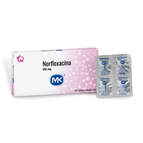 NORFLOXACINA 400 MG MK CAJA X 14 TABS