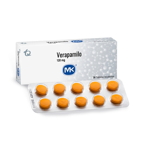 VERAPAMILO 120 MG MK CAJA X 30 TABS