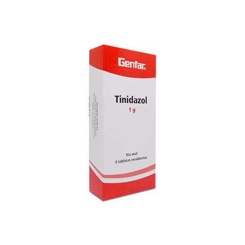 TINIDAZOL 1 GR GENFAR CAJA X 4 TABS