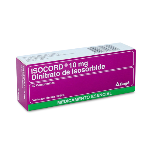 ISOCORD 10 MG CAJA X 30 COMP