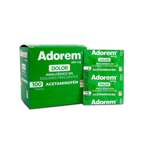 ADOREM 500 MG CAJA X 100 TABS