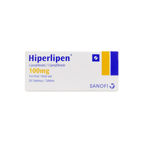HIPERLIPEN 100 MG ** CAJA X 20 TABS