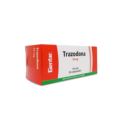 TRAZODONA 50 MG GENFAR CAJA X 50 TABS