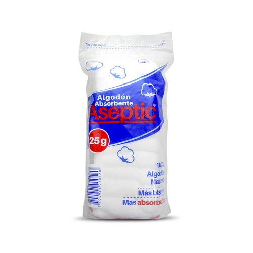 ALGODON ASEPTIC BOLSA X 25 GR