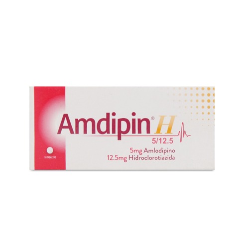 AMDIPIN H 5/12.5 MG CAJA X 10 TABS
