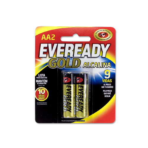 PILA EVEREADY GOLD ALCALINA AA X 2 UI