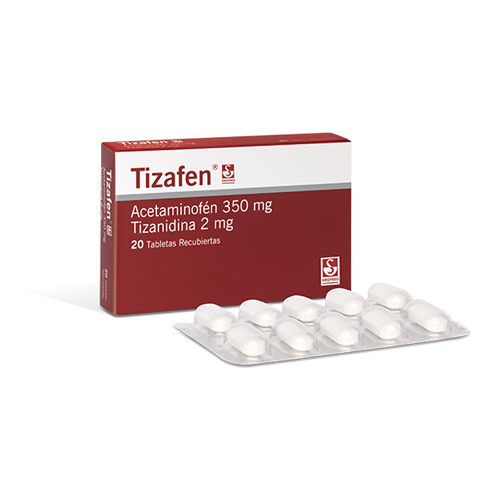 TIZAFEN 2/350 MG CAJA X 20 TABS
