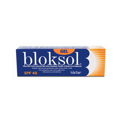 BLOKSOL GEL BLOQ.SOLAR SPF 45 TUBO X 60 GR