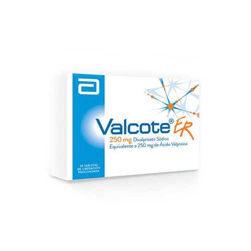 VALCOTE ER 250 MG CAJA X 30 TABS