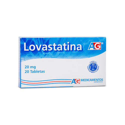 LOVASTATINA 20 MG A.GENERICS CAJA X 20 TABS