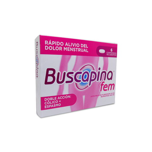 BUSCAPINA FEM CAJA X 6 COMP