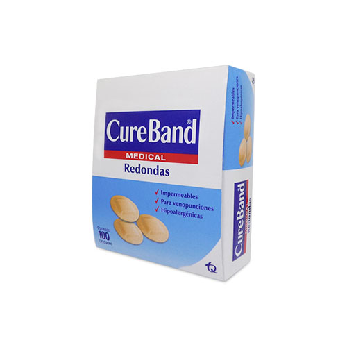 CURITAS CUREBAND REDONDAS CAJA X 100 UNDS