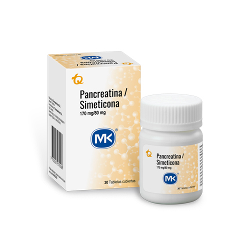 PANCREATINA SIMETICONA   MK FCO X 30 TABS