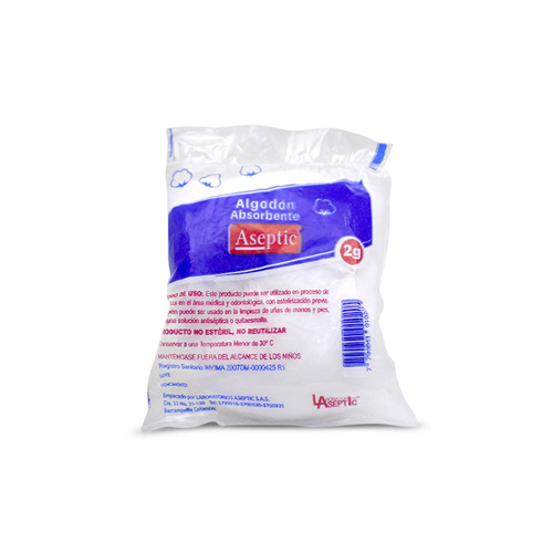 ALGODON ASEPTIC BOLSA X 1/16 OZ