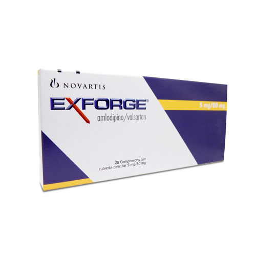 EXFORGE 5/80 MG ** CAJA X 28 TABS