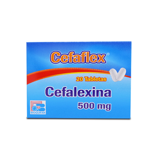 CEFAFLEX 500 MG CAJA X 20 TAB