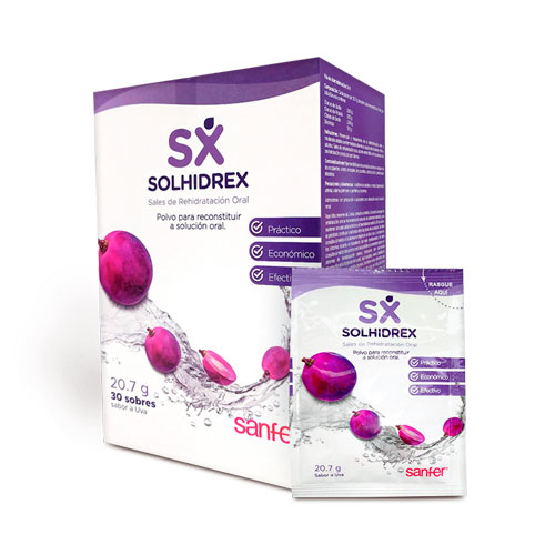 SOLHIDREX SABOR UVA CAJA X 30 SOBRE