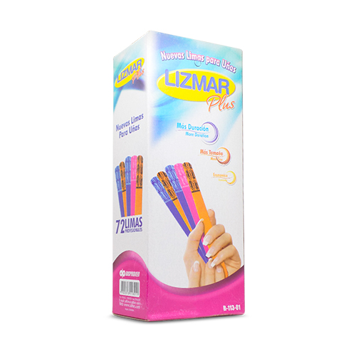 LIMA DE CARTON LIZMAR CAJA X 72 UNDS