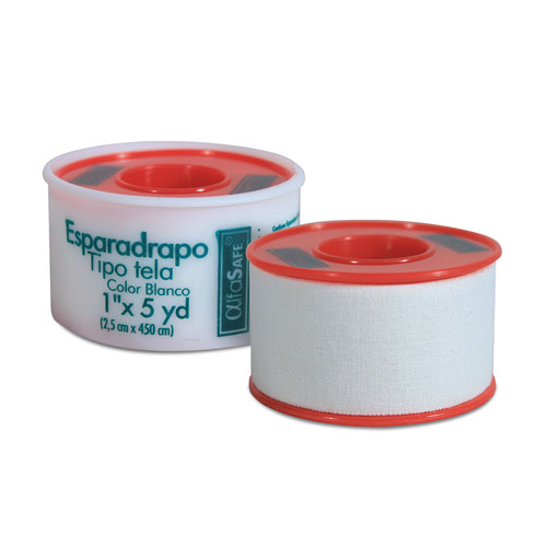 ESPARADRAPO ALFA TELA BLANCO 1 X 5