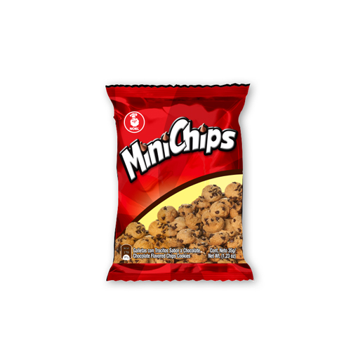 GALLETA MINI CHIPS CHOCOLATE BOLSA X 35 GR