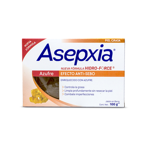 ASEPXIA JABON AZUFRE BARRA X 100 GR