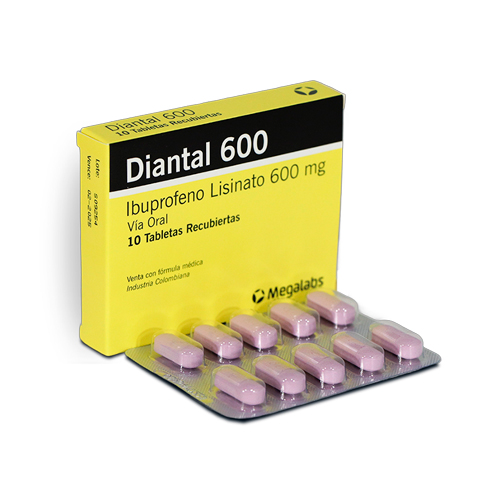 DIANTAL 600 MG CAJA X 10 TABS