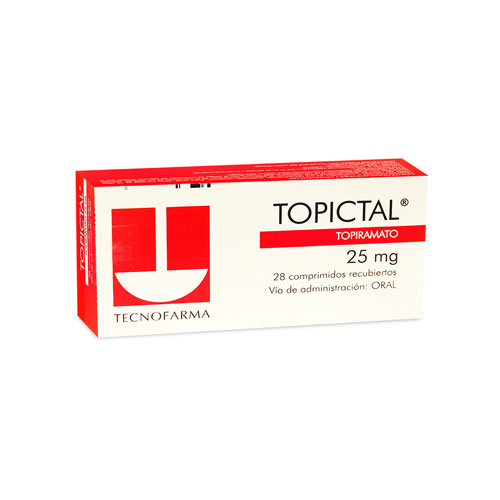 TOPICTAL  25 MG CAJA X 28 COMP