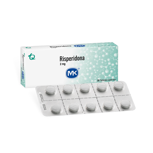 RISPERIDONA 2 MG MK ** CAJA X 20 TABS