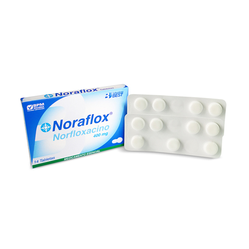 NORAFLOX 400 MG CAJA X 14 TABS