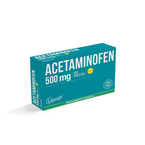 ACETAMINOFEN 500 MG LAPROFF CAJA X 300 TABS