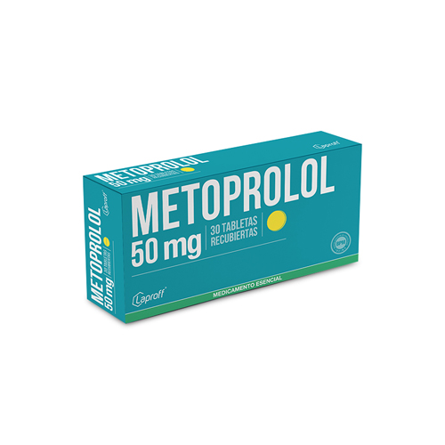 METOPROLOL 50 MG LAPROFF CAJA X 30 TABS