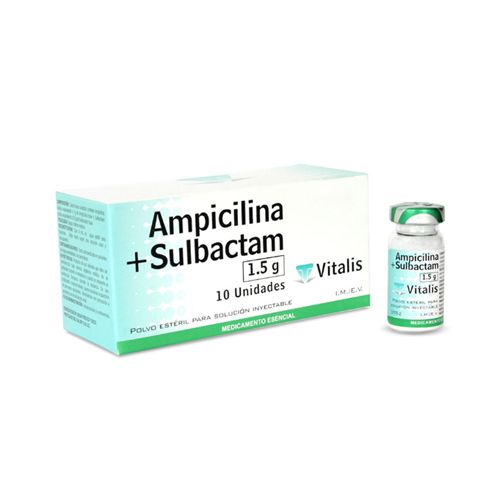 AMPICILINA + SULBACTAM VITALIS CAJA X 1 VIAL