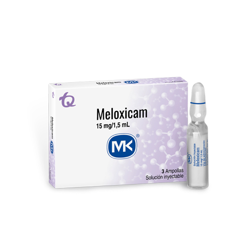 MELOXICAM 15 MG/1.5 MK CAJA X 3 AMP