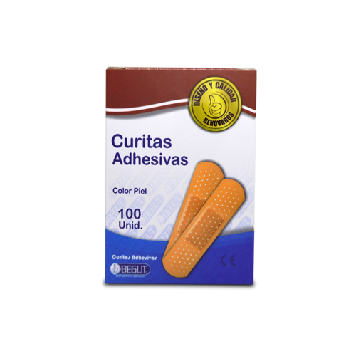 CURITAS BEGUT PIEL CAJA X 100 UND