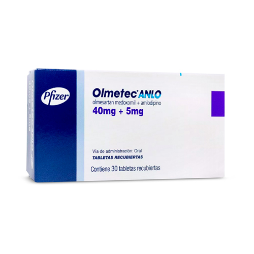OLMETEC ANLO 40 MG/5MG CAJA X 30 TABS