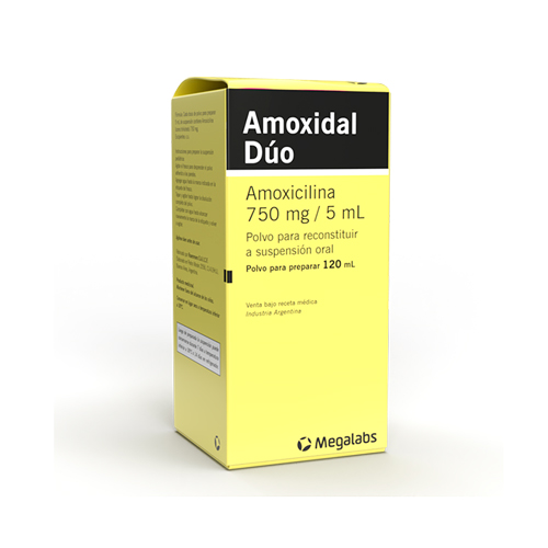 AMOXIDAL DUO 750 MG FCO X 120 ML
