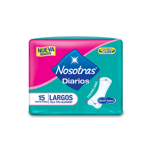 PROTECTORES NOSOTRAS LARGOS PQTE X 15 UNDS