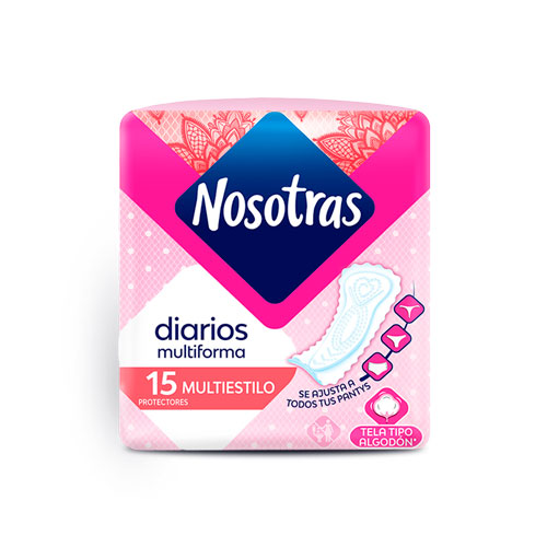 PROTECTORES NOSOTRAS MULTIESTILO PQTE X 15 UNDS