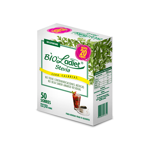 STEVIA ENDULZANTE CAJA X 50 S/S