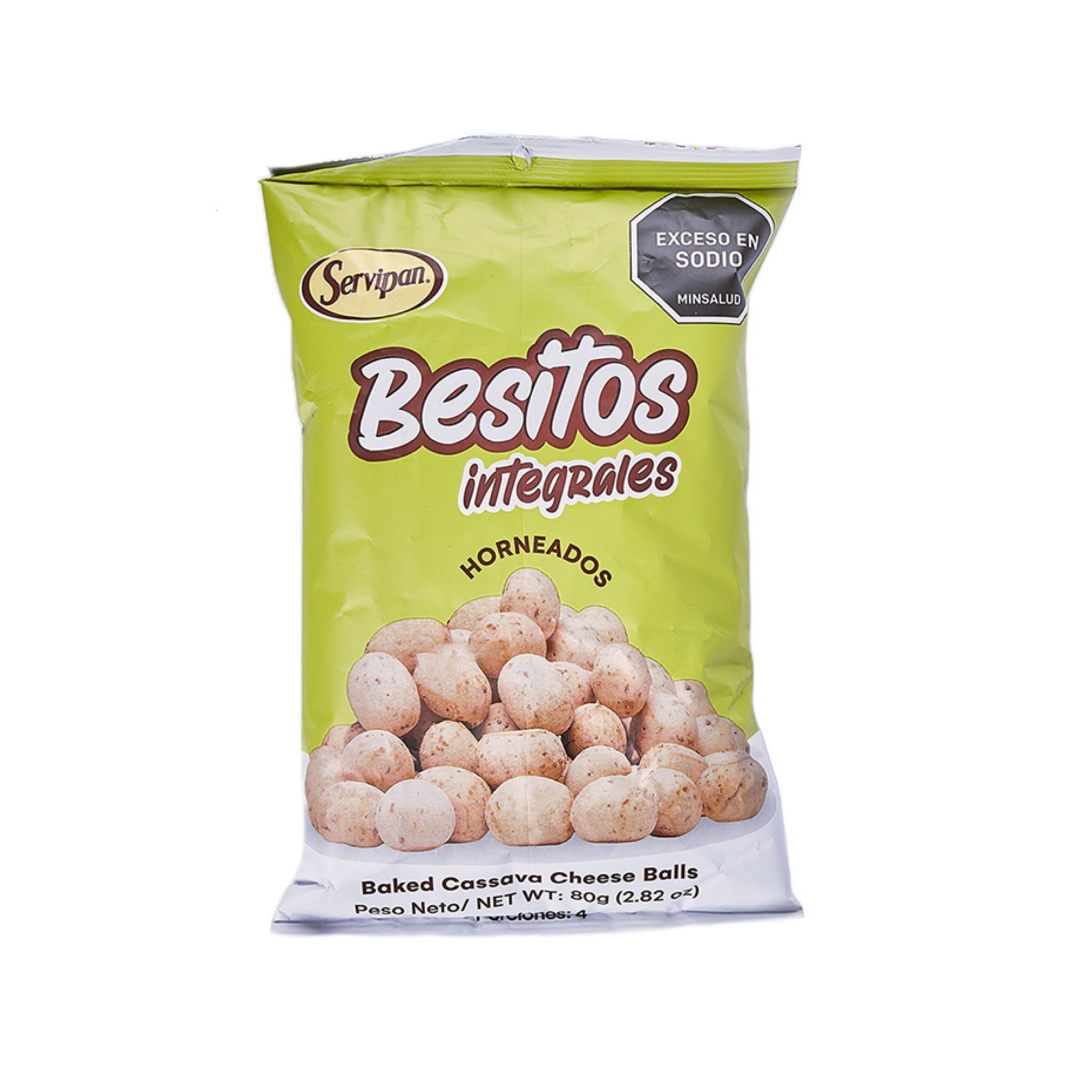 PASAB. BESITOS INTEGR.SERVIPAN BOLSA X 80 GR