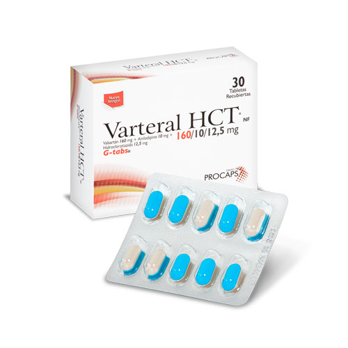 VARTERAL HCT 160/10/12.5 MG CAJA X 30 TABS