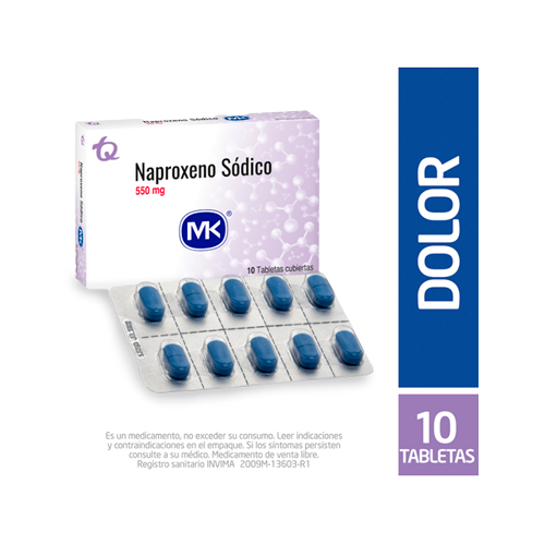 NAPROXENO 550 MG MK CAJA X 10 TABS