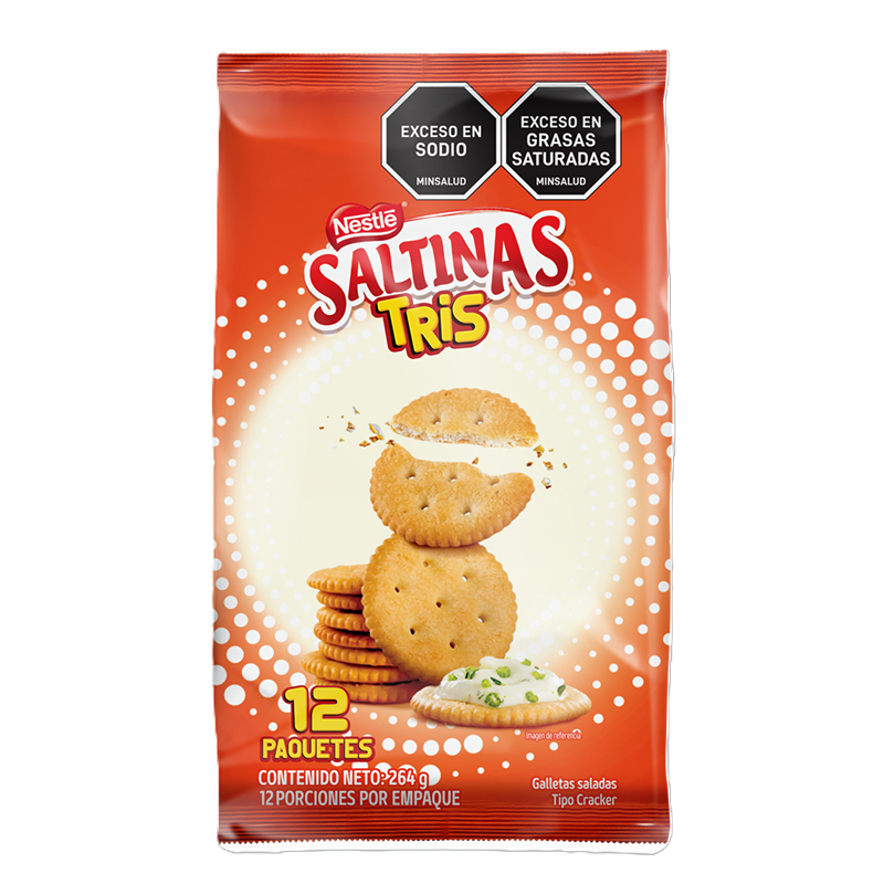 GALLETA SALTINAS TRIS BOLSA X 12 PQTS