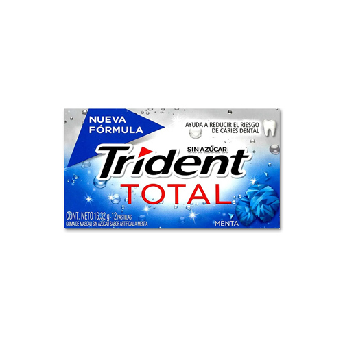 CHICLES TRIDENT TOTAL X 12 UND