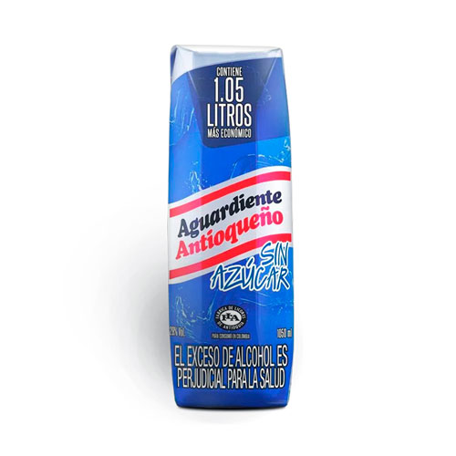 AGUARDIENTE ANTIOQUENO S/AZUCR CAJA X 1.05 LTS