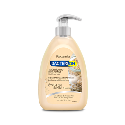 JABON LIQ.BACTERION AVENA/MIEL FCO X 300 ML