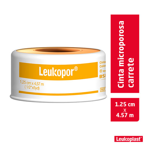 ESPARADRAPO LEUKOPOR PIEL 1/2 X 5 YDS