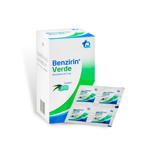 BENZIRIN VERDE EUCALIPTO CAJA X 100 TABS