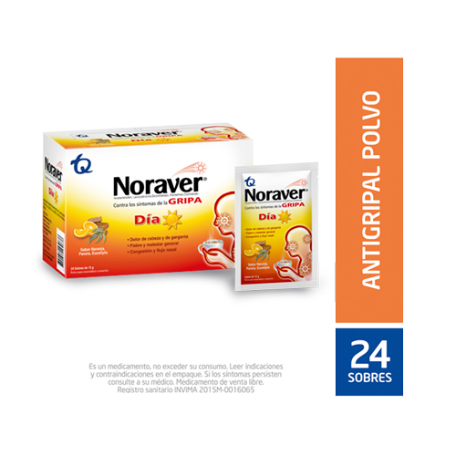 NORAVER GRIPA BEBIDA DIA CAJA X 24 S/S
